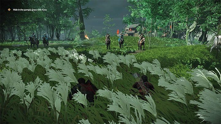After you return to the adult Jin, start following the wind gusts - Ghost of Tsushima: Prologue tale walkthrough, video guide - Main tales - Ghost of Tsushima Guide, Walkthrough