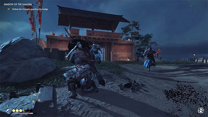 Youll meet Yuna at the bridge - Ghost of Tsushima: Shadow of the Samurai walkthrough, video guide - Act 1 - Ghost of Tsushima Guide, Walkthrough