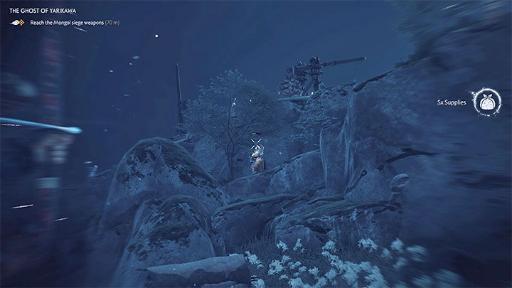The Mongol catapults are on a hill adjacent to the fortress - Ghost of Tsushima: The Ghost of Yarikawa walkthrough, video guide - Act 2 - Ghost of Tsushima Guide, Walkthrough