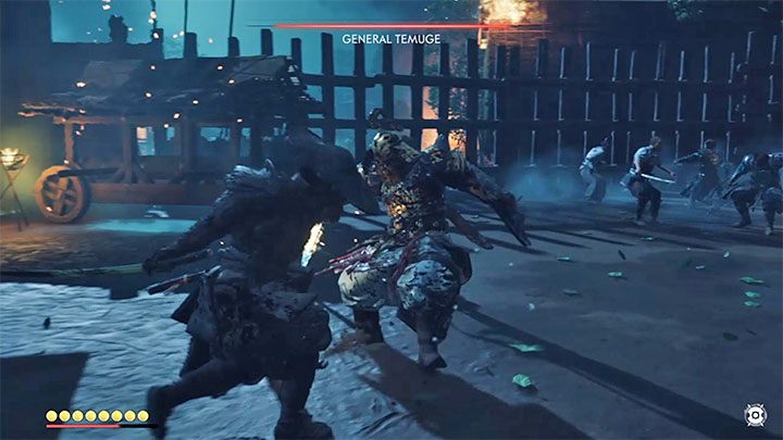 Look for an opening to attack the boss after each successful dodging series - Ghost of Tsushima: The Ghost of Yarikawa walkthrough, video guide - Act 2 - Ghost of Tsushima Guide, Walkthrough