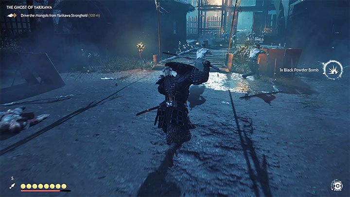 When you kill few Mongols using the Ghost stance, the rest of the opponents will start running away - Ghost of Tsushima: The Ghost of Yarikawa walkthrough, video guide - Act 2 - Ghost of Tsushima Guide, Walkthrough