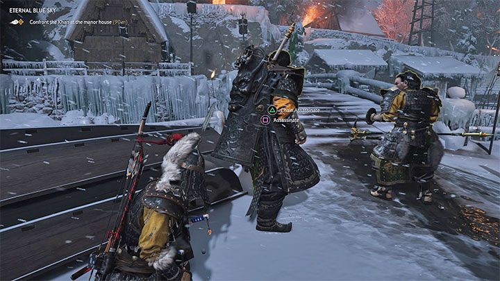 You have to head for the estate - Ghost of Tsushima: Eternal Blue Sky walkthrough, video guide - Act 3 - Ghost of Tsushima Guide, Walkthrough