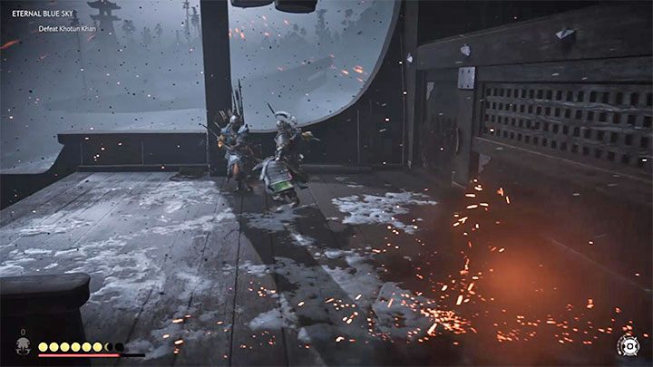 As in the previous two phases of the battle, new enemies will appear on the main deck of the ship - Ghost of Tsushima: Khan boss fights walkthrough, video guide - Main quests - Ghost of Tsushima Guide, Walkthrough