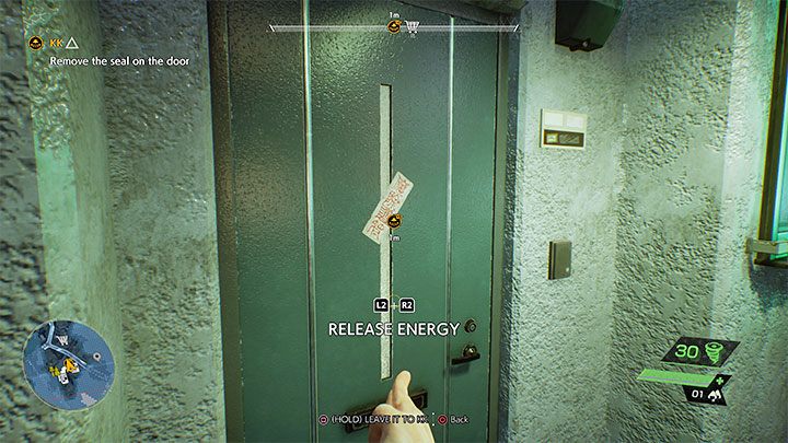 This will allow you to release energy by pressing the appropriate buttons (L2/R2 on PS5) - Ghostwire Tokyo: KK - walkthrough - Chapter 2 Trouble - Ghostwire Tokyo Guide