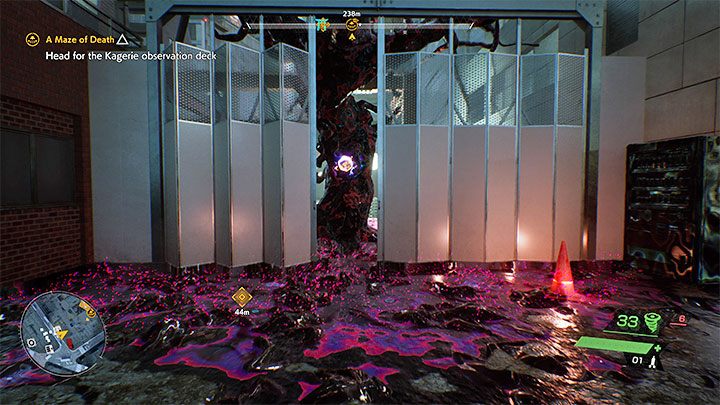 The new destination is to the north-east of the Shiroyama Shrine - Ghostwire Tokyo: A Maze of Death - walkthrough - Chapter 2 Trouble - Ghostwire Tokyo Guide