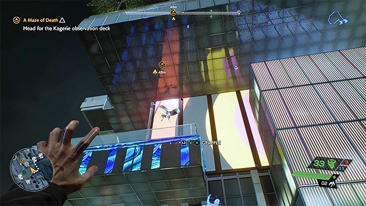 Taking control of the Kuo Shrine unlocks a new route to the observation deck - head towards the main building of the shopping center - Ghostwire Tokyo: A Maze of Death - walkthrough - Chapter 2 Trouble - Ghostwire Tokyo Guide