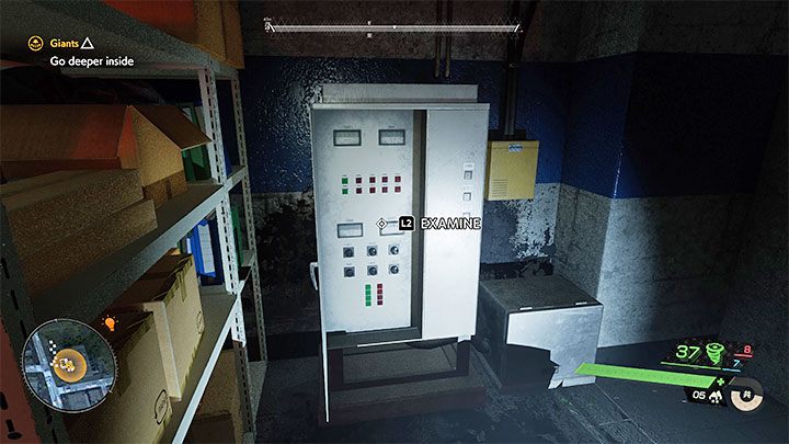You'll find the fuse box in the right area of the underground parking lot - Ghostwire Tokyo: Giants - walkthrough - Chapter 4: Warping - Ghostwire Tokyo Guide