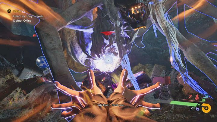Your task will be to attack these sensitive points - Ghostwire Tokyo: Family - walkthrough - Chapter 5: Cutoff - Ghostwire Tokyo Guide