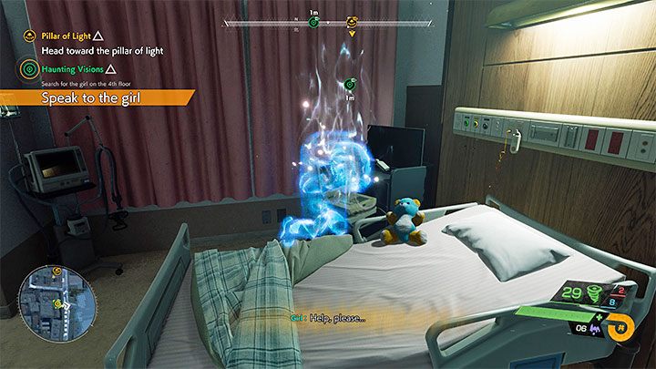Start exploring the patient room on the fourth floor - Ghostwire Tokyo: Haunting Visions - walkthrough - Side missions - Ghostwire Tokyo Guide