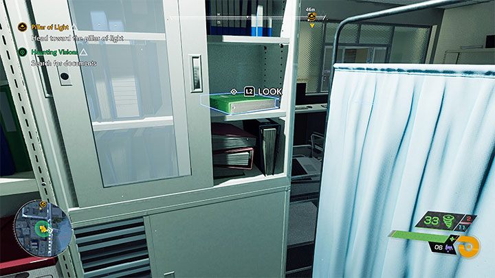After reaching the nurses' room, you have to locate the Kent Insect - Fatal Accident Report shown in the above picture - Ghostwire Tokyo: Haunting Visions - walkthrough - Side missions - Ghostwire Tokyo Guide