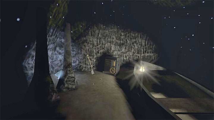 В небольшой пещере вы найдете сейф, показанный на картинке — Gloomwood: Firearms — как получить револьвер, пистолет с глушителем, дробовик? - Часто задаваемые вопросы - Гайд по Сумрачному лесу, пошаговое руководство