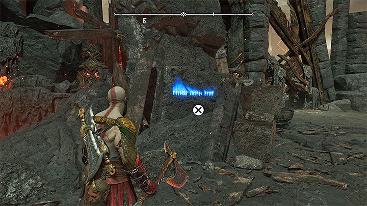 The secret is in the same location as the Remnants of Asgard described above - it's the south-eastern part of the Burning Cliffs - God of War Ragnarok: Burning Cliffs, Muspelheim - secrets, collectibles - Muspelheim - God of War Ragnarok Guide