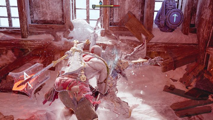 To open the chest you need to destroy 3 seals - God of War Ragnarok: Aesir Prison Wreckage, Niflheim - secrets, collectibles - Niflheim - God of War Ragnarok Guide