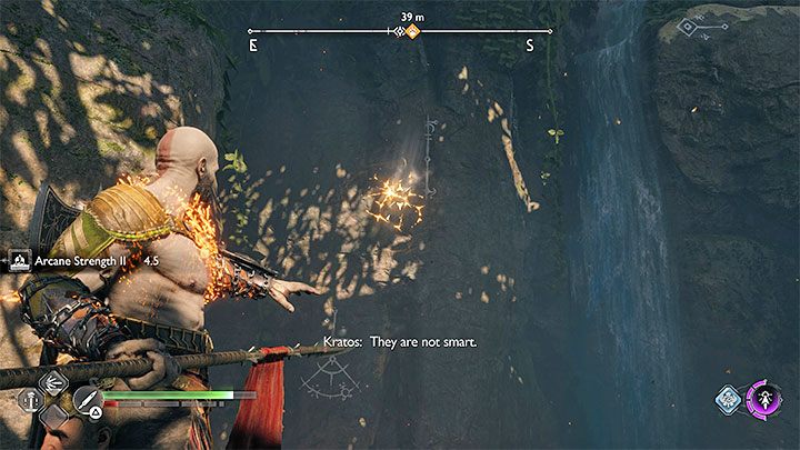 You do not have to rush during the chase and there is no risk of failing the mission - God of War Ragnarok: Creatures of Prophecy - walkthrough - Walkthrough - God of War Ragnarok Guide