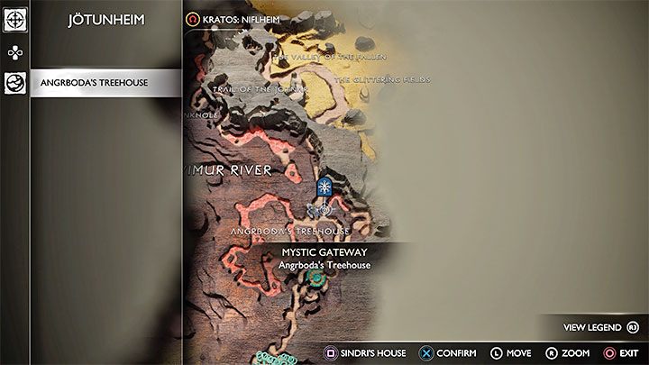 Jotunheim, the land of giants, was first visited when playing as Atreus - The Lost Sanctuary main quest - God of War Ragnarok: Angrbodas Treehouse, Jotunheim - secrets, collectibles - Jotunheim - God of War Ragnarok Guide