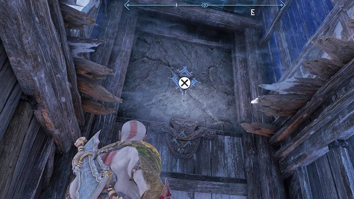 There is also an additional action available in one of the side rooms of the prison - you can pull yourself to a weakened wall and break through it - God of War Ragnarok: The Broken Prison - walkthrough - Favors - Niflheim - God of War Ragnarok Guide