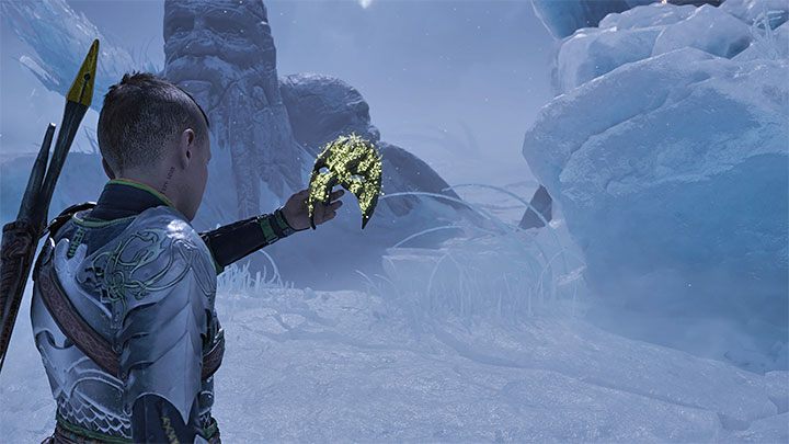 After the fight, take out the mask again - Thor will break through the rocks - God of War Ragnarok: Unlocking the Mask - walkthrough - Walkthrough - God of War Ragnarok Guide