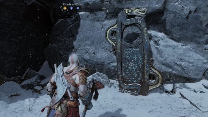 Don't immediately turn right after leaving the cave - God of War Ragnarok: The Derelict Outpost, Midgard - secrets, collectibles - Midgard - God of War Ragnarok Guide