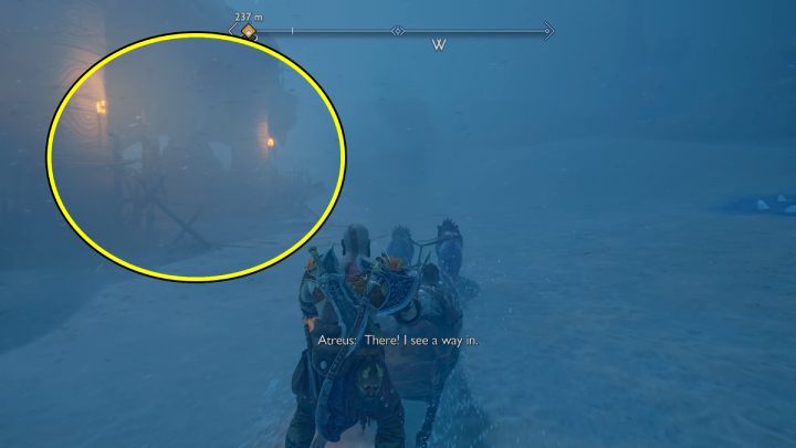 Approach the place marked on the map and find the entrance to the cave - God of War Ragnarok: Song of the Sands - walkthrough - Favors - Alfheim - God of War Ragnarok Guide