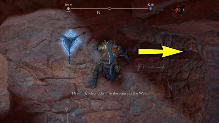 Go downstairs and shoot a sonic arrow at the hive - God of War Ragnarok: Song of the Sands - walkthrough - Favors - Alfheim - God of War Ragnarok Guide
