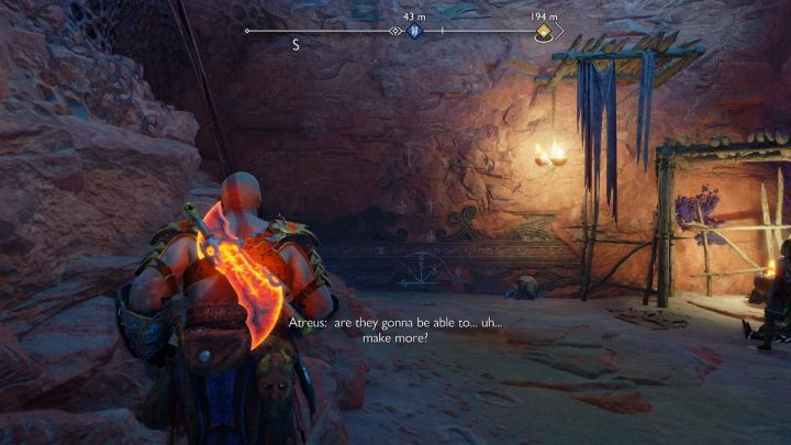 Jump to the next wall and go down - God of War Ragnarok: Song of the Sands - walkthrough - Favors - Alfheim - God of War Ragnarok Guide