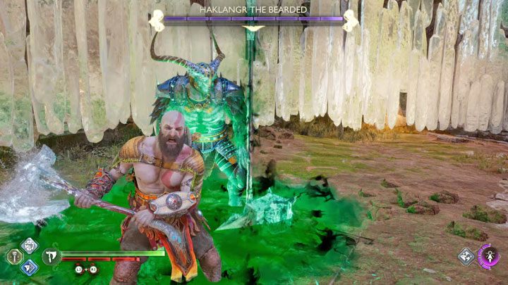 All Berserkers are fought in small enclosed arenas - God of War Ragnarok: How to defeat the berserker Haklangr the Bearded? - Berserkers - God of War Ragnarok Guide