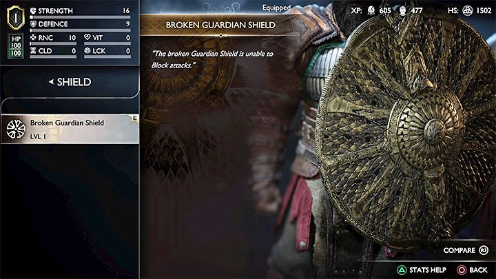 From that boss battle onward, the shield appears in your inventory as damaged - God of War Ragnarok: How to repair the damaged Guardian Shield? - Combat - God of War Ragnarok Guide