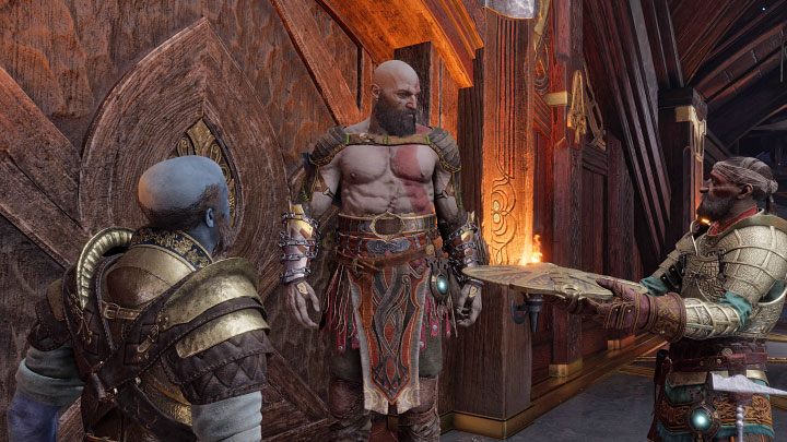 The repaired Guardian Shield will be given to you after starting The Word of Fate story quest involving another excursion into MIdgard - God of War Ragnarok: How to repair the damaged Guardian Shield? - Combat - God of War Ragnarok Guide