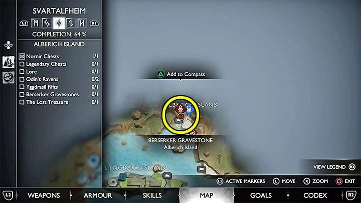 This encounter takes place in Alberich Island region of Svartalfheim - God of War Ragnarok: Fit for a King - walkthrough - Favors - Nine Realms - God of War Ragnarok Guide
