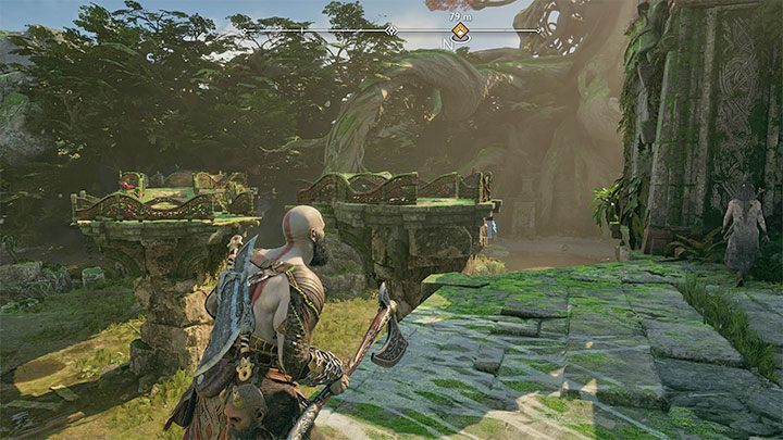 Find a climbing spot in the Cliffside Ruins - God of War Ragnarok: Freyas Missing Peace - walkthrough - Favors - Vanaheim - God of War Ragnarok Guide