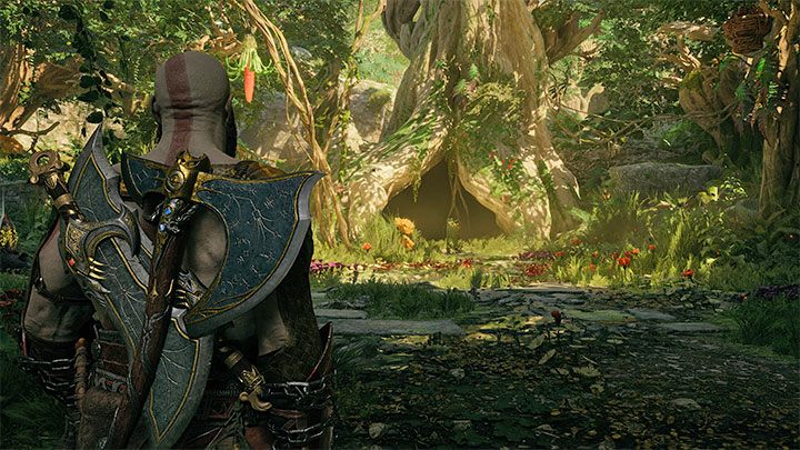 If you've read both runes (at the end of southern and northern paths), the pathway west will be unlocked - God of War Ragnarok: Freyas Missing Peace - walkthrough - Favors - Vanaheim - God of War Ragnarok Guide