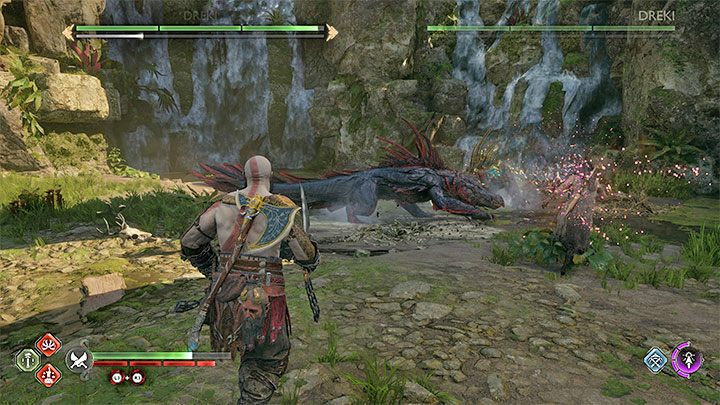 Time to vacate the premises - make your way to the exit - God of War Ragnarok: Freyas Missing Peace - walkthrough - Favors - Vanaheim - God of War Ragnarok Guide