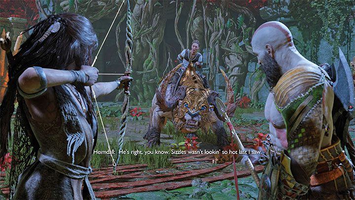 Heimdall plays a role in the story and you'll meet him several times as you progress through the storyline, although the fight itself will take place during Creatures of Prophecy story quest - God of War Ragnarok: How to defeat Gulltoppr and Heimdall? - Bosses - God of War Ragnarok Guide