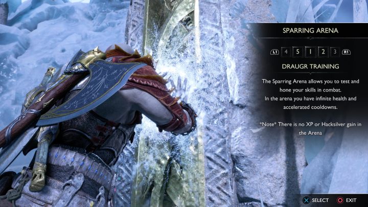 After completing the task, a sparring arena in Niflheim will be unlocked - God of War Ragnarok: The Eyes of Odin - walkthrough - Favors - Niflheim - God of War Ragnarok Guide
