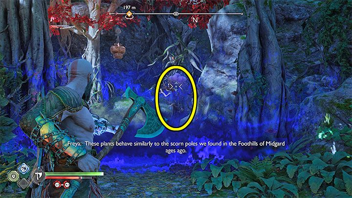 You can deal with poisonous gas in 2 ways - both methods are similar - God of War Ragnarok: How to avoid blue poisonous gas in Vanaheim? - Exploration - God of War Ragnarok Guide