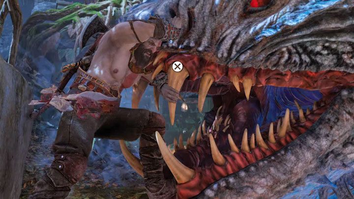 From now on, Nidhogg will send two waves when using his upper limb attack (red attack) - God of War Ragnarok: How to defeat Nidhogg from Vanaheim? - Bosses - God of War Ragnarok Guide