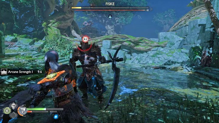 At the very end of the fight, the boss will get stunned again - God of War Ragnarok: How to defeat Fiske? - Bosses - God of War Ragnarok Guide