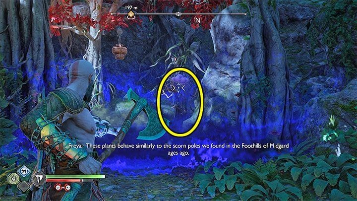 During the next clash with Einherjar warriors, make use of the Death From Above attack which can be activated when hanging from hitches - God of War Ragnarok: The Reckoning - walkthrough - Walkthrough - God of War Ragnarok Guide