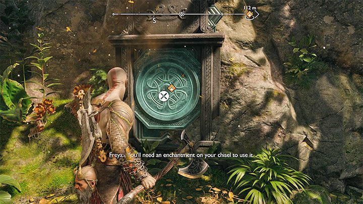 The new destination leads through a tight passage near the rocks - God of War Ragnarok: The Reckoning - walkthrough - Walkthrough - God of War Ragnarok Guide