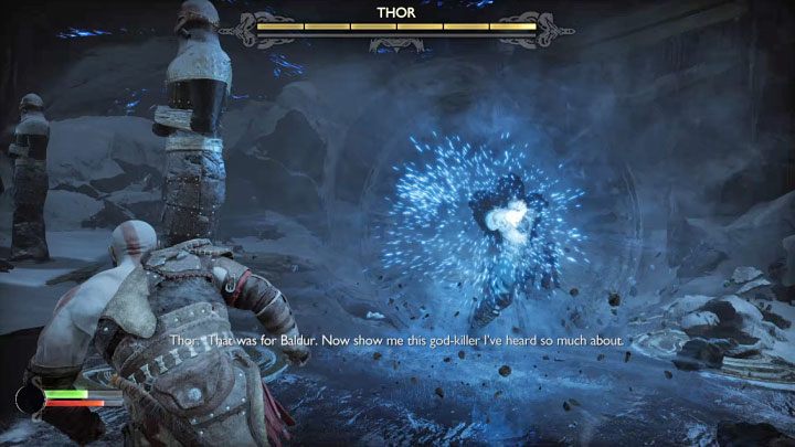 The boss's stronger standard attack is a clap - God of War Ragnarok: How to defeat Thor (first encounter)? - Bosses - God of War Ragnarok Guide