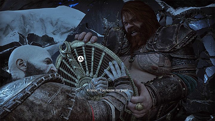 You have to make the boss stunned - press R3 - God of War Ragnarok: How to defeat Thor (first encounter)? - Bosses - God of War Ragnarok Guide
