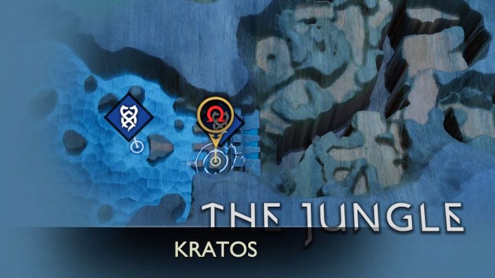 The first artefact fragment is on the other side of the dam in the Jungle region - God of War Ragnarok: Casualties of War - walkthrough - Favors - Vanaheim - God of War Ragnarok Guide