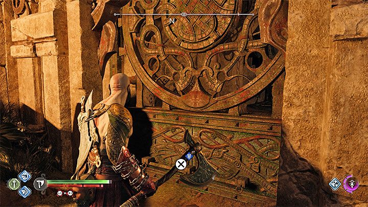 Continue going north towards the mission marker - God of War Ragnarok: The Burning Skies - walkthrough - Favors - Vanaheim - God of War Ragnarok Guide