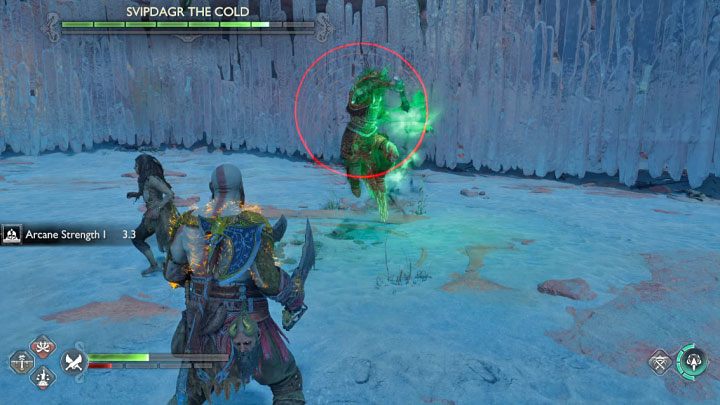 You must avoid Svipdagr's attacks while fighting the Sisters of Illska - God of War Ragnarok: How to defeat Svipdagr the Cold and Sisters of Illska? - Berserkers - God of War Ragnarok Guide