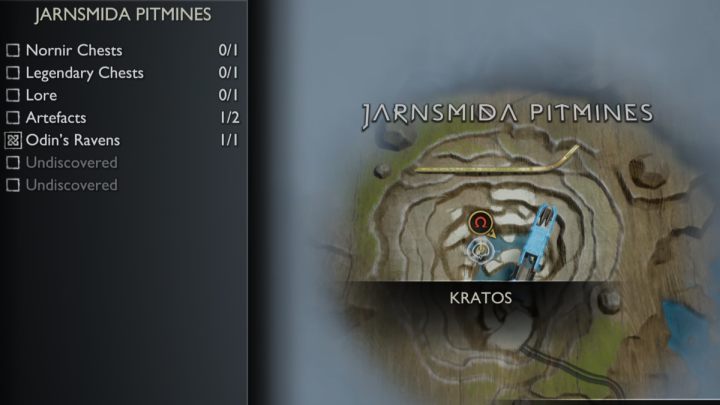 1 - God of War Ragnarok: Jarnsmida Pitmines, Svartalfheim - secrets, collectibles - Svartalfheim - God of War Ragnarok Guide