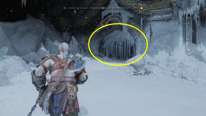 The scroll lies in a small room near Tyr's helmet - God of War Ragnarok: Lake of Nine, Midgard - secrets, collectibles - Midgard - God of War Ragnarok Guide