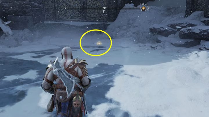 To be able to retrieve the treasure, you need Viking's Gift map, which can be found in Raider Hideout in Midgard - God of War Ragnarok: Lake of Nine, Midgard - secrets, collectibles - Midgard - God of War Ragnarok Guide