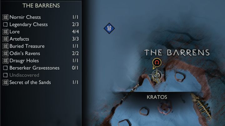 7 - God of War Ragnarok: The Barrens, Alfheim - secrets, collectibles - Alfheim - God of War Ragnarok Guide