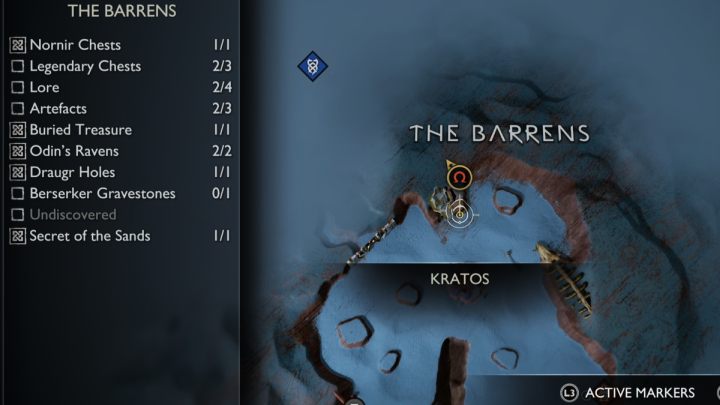 15 - God of War Ragnarok: The Barrens, Alfheim - secrets, collectibles - Alfheim - God of War Ragnarok Guide