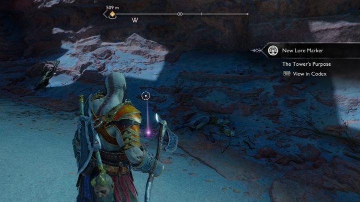 There is also a Lore item nearby - to be able to collect the finds, you need to defeat all opponentsin the vicinity - God of War Ragnarok: The Barrens, Alfheim - secrets, collectibles - Alfheim - God of War Ragnarok Guide